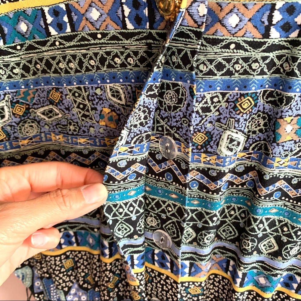 VINTAGE LADY CAROL MIDI DRESS COLORFUL PRINT - Picture 7 of 10